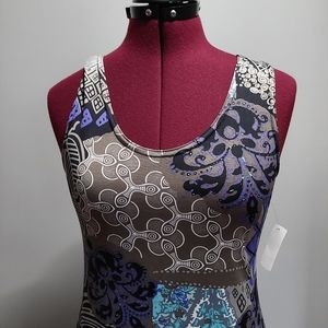 Liette Women's Dress Size Medium NWT Purple Gray Black
